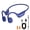 Blue, variant on LOBKIN Bone Conduction Headphones,Open Ear Wireless Headphones with Built-in Mic, 10Hr Playtime, IPX6 Waterproof Sports Headphones for Running, Workout, Blue