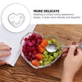 thumbnail image 2 of HLONK Tableware Heart Shaped Snack Plate Fruit Bowl 16X12.5CM Transparent, 2 of 6