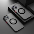 thumbnail image 1 of Luxury Matte Magnetic For Magsafe Wireless Charge Case For iPhone 14 13 12 Pro Max Mini Plus Armor Cover funda, 1 of 5