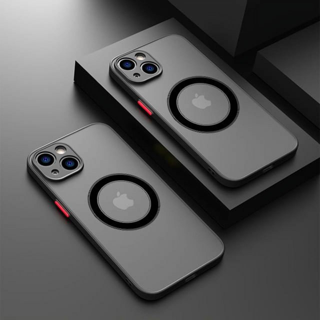 Luxury Matte Magnetic For Magsafe Wireless Charge Case For iPhone 14 13 12 Pro Max Mini Plus Armor Cover funda