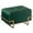 Green Small, variant on Rectangle Velvet Storage Ottoman Stool Box with Abstract Golden Legs  Decorative Sitting Bench for Living Room Home