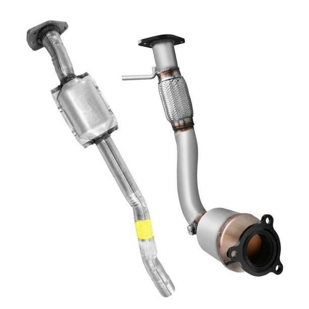 AutoShack Front and Rear Catalytic Converters Set of 2 Replacement for