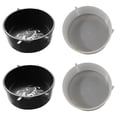 thumbnail image 2 of Shisuyan 4Pcs Reptile Feeders Flat Watering Containers in White for Reptile Enthusiasts, 2 of 9