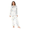 thumbnail image 4 of Adult Christmas Onesie Whimsical Stars Adult Zipper One-Piece Pajamas Unisex Pajamas with Pockets, 4 of 6