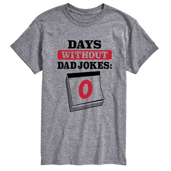 Instant Message - Days Without Dad Jokes Short Sleeve Graphic T-Shirt