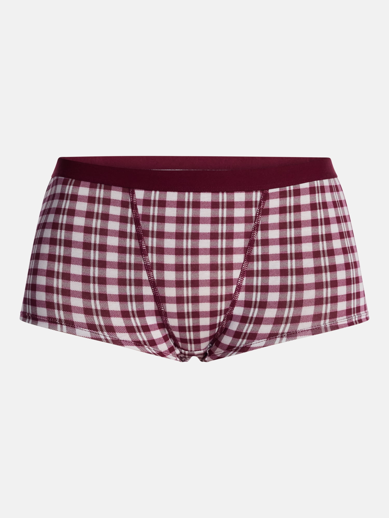 No Boundaries Cotton Blend Boyshort Panties, Women's XS-XXXL