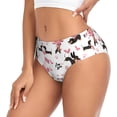 thumbnail image 2 of Balery Dachshund Dog Puppy Ropa Interior de Algodón para Mujer con Dibujo – Braguitas Cómodas y Elásticas, Estilo Clásico-3X-Large, 2 of 6