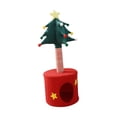 thumbnail image 3 of Árbol de Navidad para gatos con acogedor escondite de 35 x 85 cm, mueble único para mascotas para decoración del hogar, rascador de sisal versátil., 3 of 9