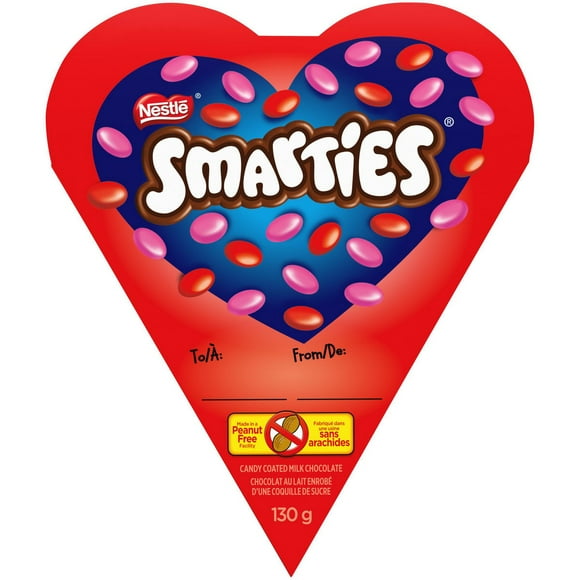 NESTLÉ SMARTIES Candy Coated Chocolate Heart-Shaped Valentine Box