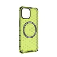 thumbnail image 4 of Allytech Case for iPhone 14, Non-Yellowing Anti-Scratch Slim Thin Translucent Honeycomb Heat Dissipation Dual-Layer Drop Protection Bumper Case Cover Compatible with MagSafe, Green, 4 of 9