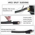 thumbnail image 3 of 152 Pcs Cord Organizer Kit, Include Adhesive Clips, Cable Sleeves Management Clips, 3 of 5