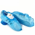 thumbnail image 3 of Disposable PE Plastic Shoe Cover Thickened Waterproof Indoor Non-Skid Dustproof Clear Rubber Elastic Cord Shoe Wrap Boot Cleaning Protective for Home Lab Use, 3 of 7