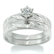 1/20 Carat Diamond Wedding Set