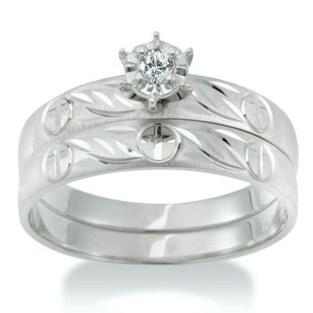 1/20 Carat Diamond Wedding Set