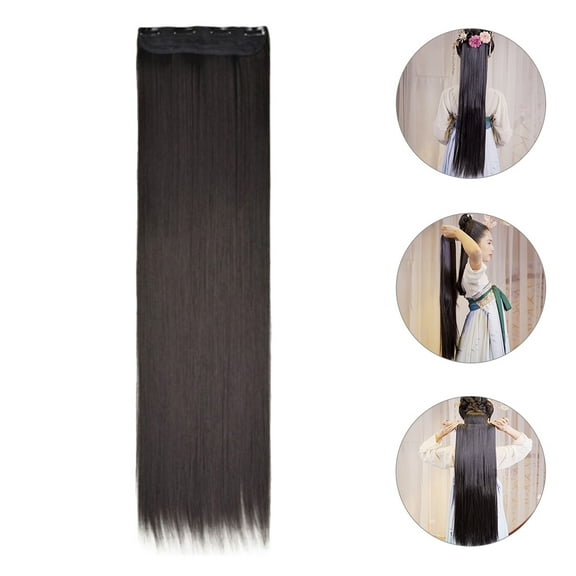 BESTYASH Clip In Hair Extensions for Women Medium Length 1 Set Natural Look Human Hair Pieces