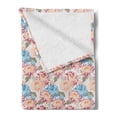 thumbnail image 2 of Vintage Floral Soft Flannel Fleece Throw Blanket, Japanese Chrysanthemum Flowers and Leaves Romantic Design, Cozy Plush for Indoor and Outdoor Use, 50" x 60", Multicolor, by Ambesonne, 2 of 5