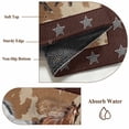 thumbnail image 6 of Rectangle Area Rugs 4 x 6 Ft, Brown Retro Horse Non-Slip Residential Carpet, Vintage Western Stars Country Indoor Crawling Mats Runner Rugs for Living Room/Dining Room/Bedroom, 6 of 8