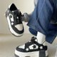 thumbnail image 3 of Zapatos casuales con forma de muffin de estrella y suela gruesa para mujer, zapatos blancos pequeños que combinan con todo, de primavera y altura pequeña, zapatos de tabla originales, 3 of 6