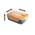 thumbnail image 3 of Dvkptbk Heat Resistance Lunch Box Leak Proof Sealed Compartment Lunch Box Microwave and Freezer Safe Individual Compartments for Food Storage Lunch Boxes Kitchen Utensils & Gadgets, 3 of 6