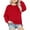 Red, variant on CYRBOKO Girls Pullover Sweatshirts, Crew Neck Casual Long Sleeve Winter Sportwear Clothing Pink Size 13-14 T