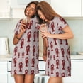 thumbnail image 4 of Gukieu Red Lobster With Claws Print Women's Nightgown, A-line Round Neck Short-sleeved Nightgown Pajamas Home Wear Suitable for Home and Outing, 4 of 6