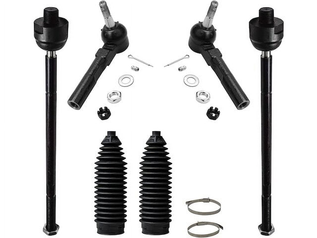 Pair Of Front Inner Tie Rod Ends With Boots For 1996-2000 Honda Civic - Detroit Axle