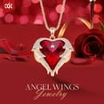 thumbnail image 5 of CDE Angel Wing Love Heart Pendant Necklaces for Women Anniversary Valentine's Day Best Gift Ideas for Women Fine Packing Gift Box, 5 of 9