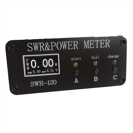 

1.8MHz-50MHz 0.5W-120W SWR HF Short Wave SWR and Power Watt Meter FM AM CW SSB + Battery + Button