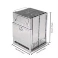 thumbnail image 6 of Foldable Stainless Steel BBQ & Wood Burning Camp Stove, Compact Portable Rocket Stove for Outdoor Camping & Bushcraft, 6 of 11