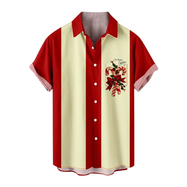 Hombres Casual Botones Playa Sin posicionamiento Estampado Turndown Camisa de manga corta Blusa Pompotops oipoqjl46205