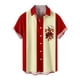thumbnail image 1 of Hombres Casual Botones Playa Sin posicionamiento Estampado Turndown Camisa de manga corta Blusa Pompotops oipoqjl46205, 1 of 7