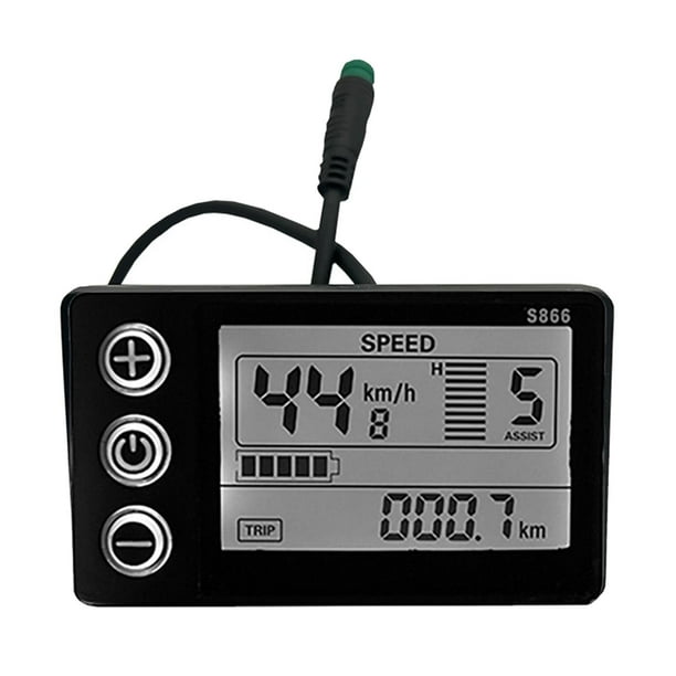 Panel de visualización S866 Tablero de instrumentos Accesorios útiles para velocímetro Pieza del controlador de velocidad Impermeable