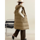 thumbnail image 2 of Chaquetas sin mangas para mujer, chaleco de plumón coreano, chaleco sencillo e informal de moda, parka con capucha a prueba de viento, chaleco largo grueso, abrigos de plumón, 2 of 4