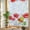 White Bright Red, variant on Red Spring Floral Privacy Window Film, Decorative Stained Glass Window Film, Pastoral Botanical Summer Elegant Resuable Rainbow Static Cling for Home Bathroom Living Room Glass Door 17.7"x39.3"