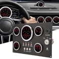 thumbnail image 4 of Boat Dash Instrument Panel, Red LED 0 To 120MPH UV Resistant Voltage Display 5 Gauge Set Instrument Panel IP67 Waterproof Rust Proof  for 12V Yacht, 4 of 7