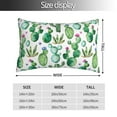 thumbnail image 2 of Honeii Cactus Plants1 Print Pillow Cases,Plush Throw Pillow Covers,Decorative Pillowcase for Sofa, Couch, Living Room-16"x24", 2 of 6