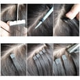 thumbnail image 4 of OULII Tape In Black Human Hair Extensions For Women Long Durable Reusable For Easy To Style Can Be Dyed Curled, 4 of 8