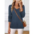 thumbnail image 3 of Arach&Cloz Women’s Wool Blend Sweater Business Casual Fall Knit Top for Work and Daily Wear, 3 of 6