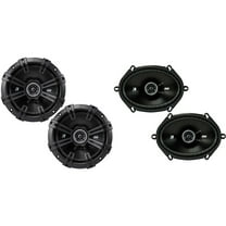 Kicker DSC680 6x8-Inch (160x200mm) Coaxial Speakers w/ 43DSC6704 6.75" Coaxial Bundle