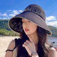 thumbnail image 5 of Sombrero de 54-60cm con circunferencia ajustable para mujer, aleros grandes de verano, sombrero protector solar vacío, sombrero de pescador anti-ultravioleta, 5 of 5