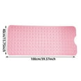 thumbnail image 3 of Bathtub and Shower Safety Mat Non- with Suction Cups, Extra Large Bath Mat with Drain Holes, Machine Washable & Latex-Free for Bathroom Tub Stall Floor Anti- Protection, 3 of 6