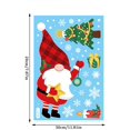 thumbnail image 3 of Christmas Theme Window Sticker Elk Snowflake Santa Claus Window Decorations Clings Decal Stickers Portable No Adhesive Stickers (A8), 3 of 3