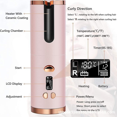 thumbnail image 2 of HLONK Boucleurs pour Cheveux Automatiques Sans Fil avec Températures et Minuteries Réglables Chargeur USB Boucleur Rotatif Portable Rose, 2 of 5
