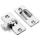thumbnail image 1 of 2X Adornos de Acero Inoxidable para Baño Suministros para Puertas Cerraduras Puerta Corredera Cerradura de ángulo, 1 of 8