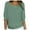 Green, variant on 3/4 Length Sleeve Womens Tops 2026 Trendy Casual Boat Neck Knitted Basic Plain Work Tshirt Womens Blouses