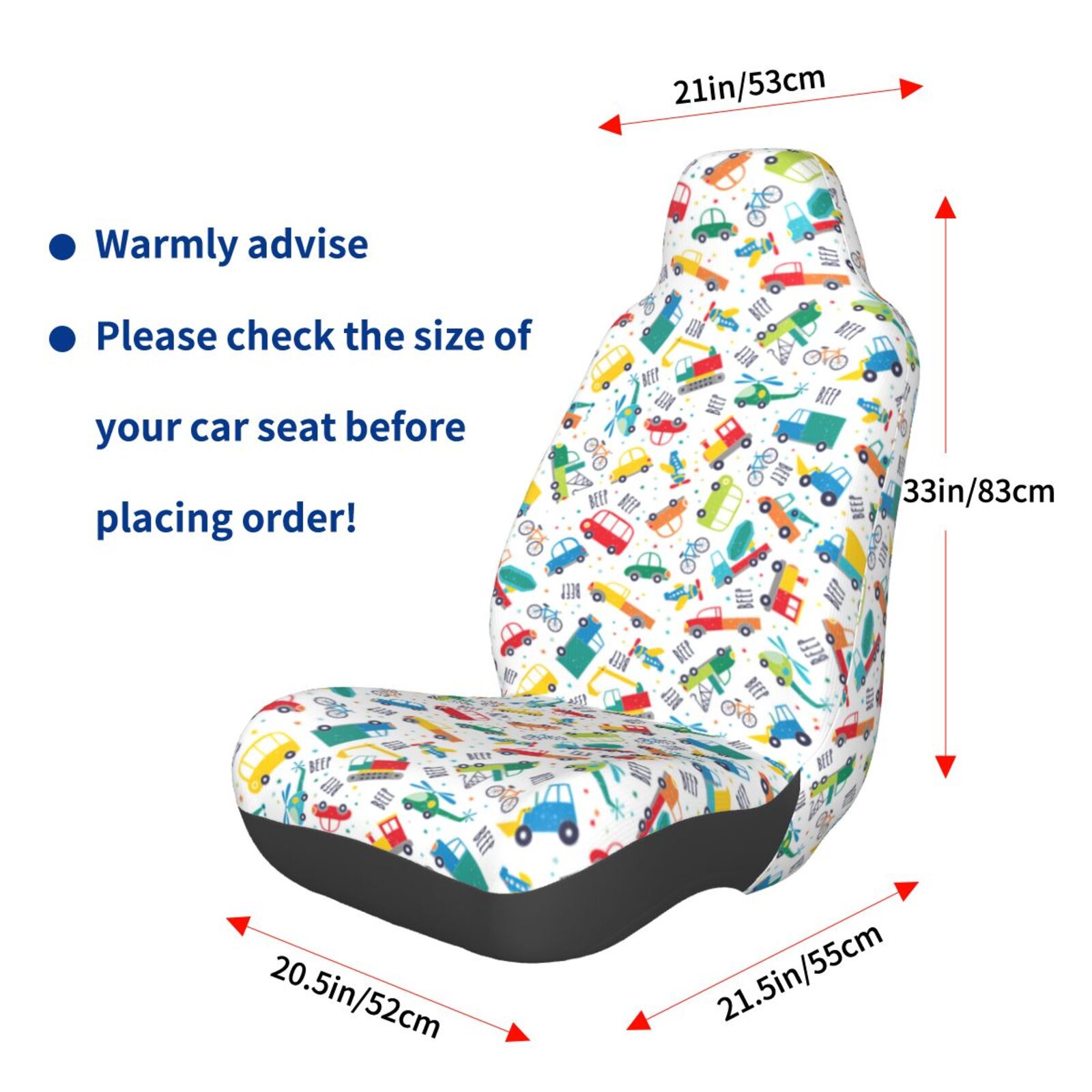 Naloa Transport1 Car Seat Covers Universal Front Seat Coves for Car Accessories ,Padded Car Covers for Automotive, SUV, Truck, and Van