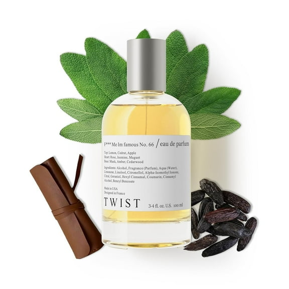Twist F*** Me I'm Famous No. 66 Inspired by T. Ford F****** Fabulous, Long-Lasting Perfume For Women & Men, EDP - 100 ml | 3.4 fl. oz.