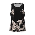 thumbnail image 4 of Easygdp Japanese White Crane Men's Tank Top, Sleeveless Muscle T Shirts, Breathable, Quick-Dry, Loose for Gym, Running, Fitness - Large, 4 of 9
