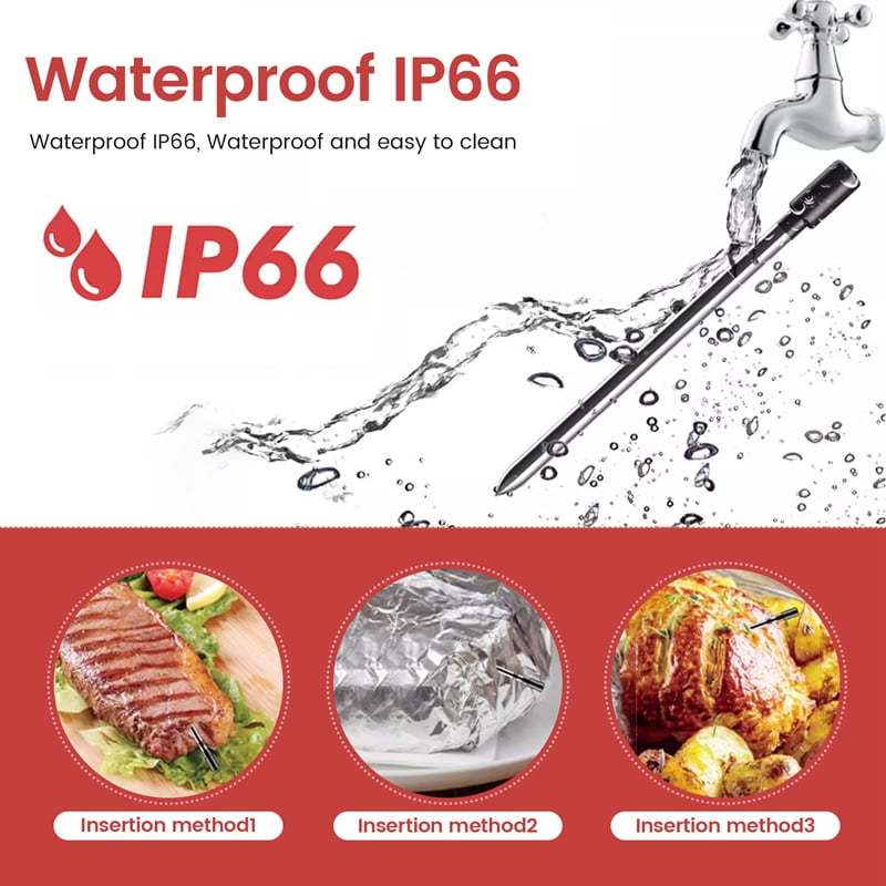 Wireless Thermometer Food Meat Steak Digital Bluetooth Barbecue Accessories Kitchen Oven Grill BBQ Smart Thermometers B