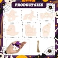 thumbnail image 3 of SLYNSHome Wooden Halloween Hanging Ornaments, Blank Wood Cutout DIY Craft Kit, Paintable Wooden Slices For Tree Decor, Holiday Indoor Party Decorations, 3 of 8